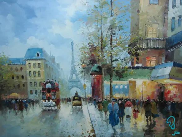 موارد استفاده تابلو رنگ روغن پاریس